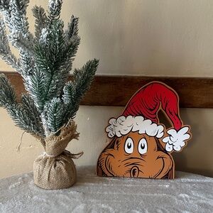 Hobby Lobby Grinch Max Holiday Decor with Red Hat